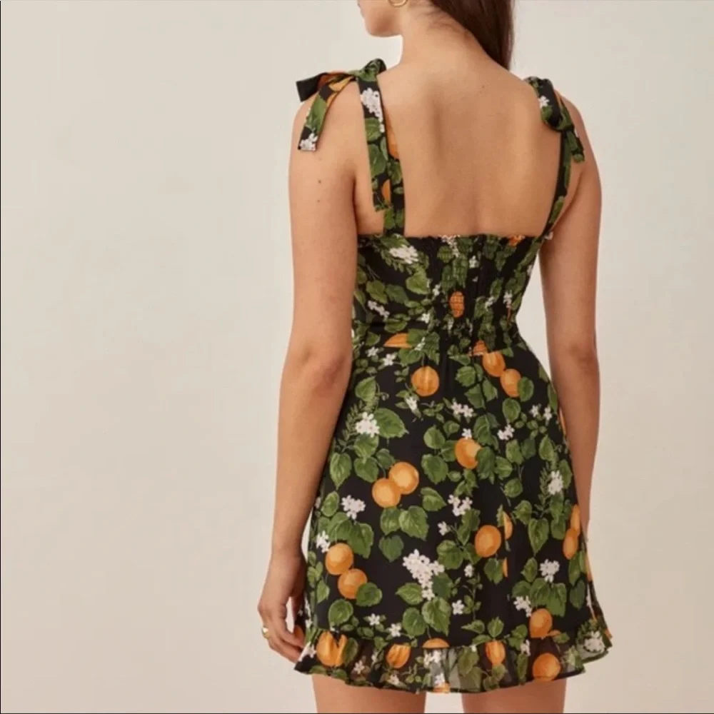 NWT Reformation Christine Dress Clementine - Picture 4 of 6